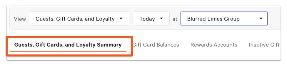 Gift Card Reports Overview