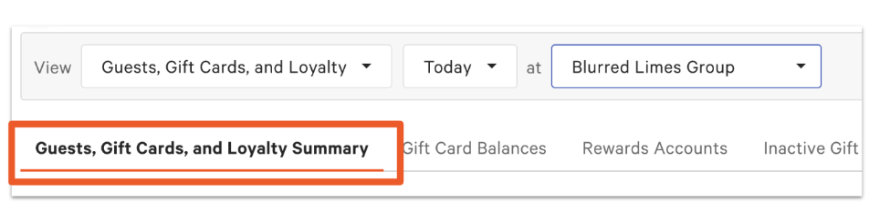 Gift Card Reports Overview