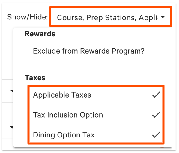Set Up Tax Rates and Adjust Tax Options