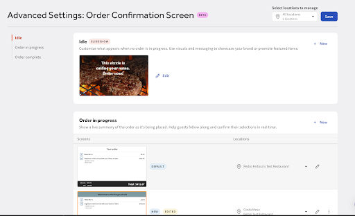 Get Started With the Advanced Order Confirmation Screen